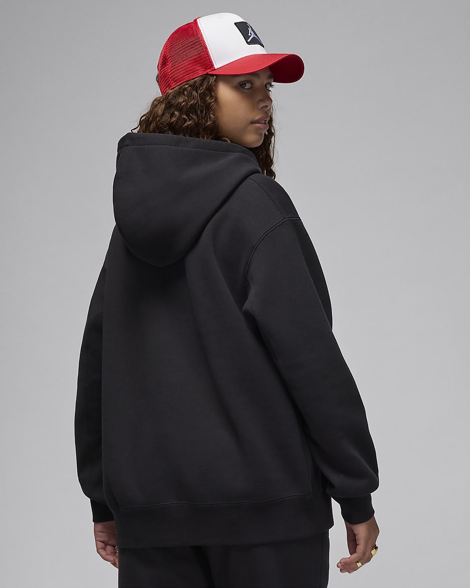 Sweat jordan brushed capuche gris hot sale